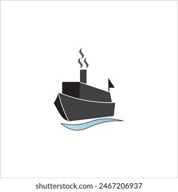 ship icon logo vector design