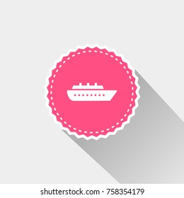 ship icon with long shadow