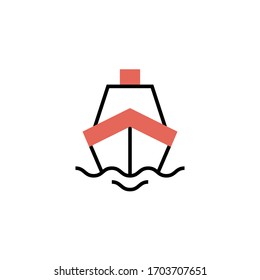 ship icon modern design  vector illustration. isolated on white background