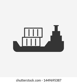 Ship icon. New trendy ship vector symbol illustration.