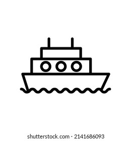SHIP ICON NEW VECTOR SIMPLE