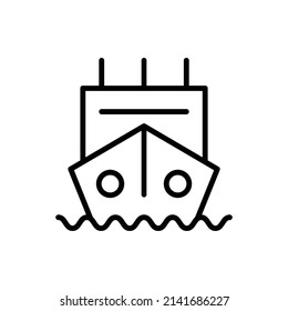 SHIP ICON NEW VECTOR SIMPLE