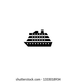 ship icon on a white background