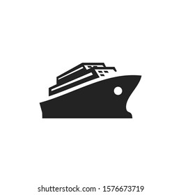 ship icon on a white background