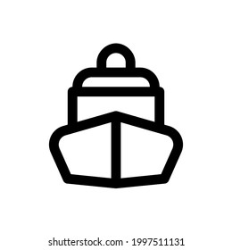 Icono de envío con estilo de esquema. Vector de iconos de envío