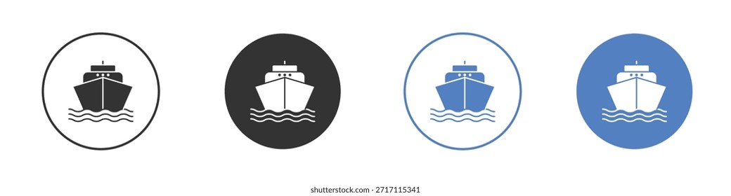 Conjunto de pictogramas de icono de envío. Diseños de iconos de Vector