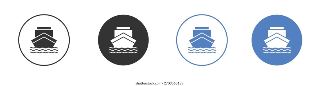 Ship icon pictogram for your web site design, logo