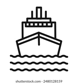 Ship Icon for Sailing and Boating Enthusiasts