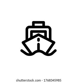 Ship Icon , Sea Symbol .