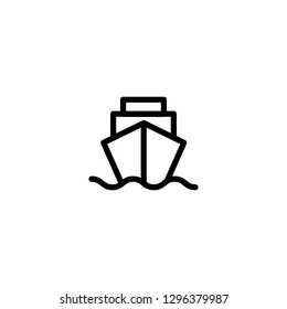 Ship icon. Sea Ship Icon Vector illustration symbol - Vector 