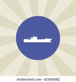 ship icon. sign design. background