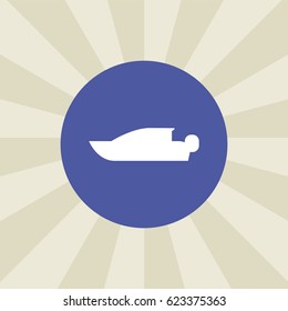 ship icon. sign design. background