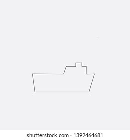 ship icon sign signifier vector
