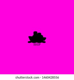 ship icon sign signifier vector