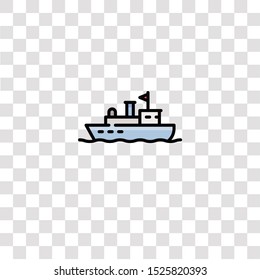 ship icon sign and symbol. ship color icon for website design and mobile app development. Simple Element from arctic collection for mobile concept and web apps icon.