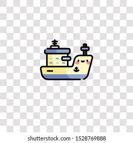 ship icon sign and symbol. ship color icon for website design and mobile app development. Simple Element from sailor collection for mobile concept and web apps icon.