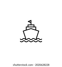 Ship icon, Ship sign vector for web site Computer and mobile app