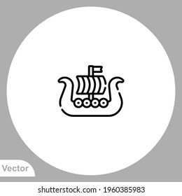 Ship icon sign vector,Symbol, logo illustration for web and mobile
