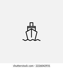 Ship icon sign vector,Symbol, logo illustration for web and mobile