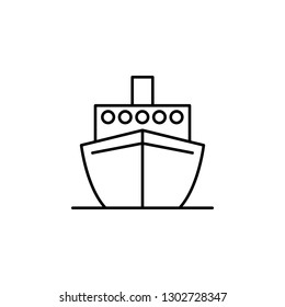 ship icon. Signs and symbols can be used for web, logo, mobile app, UI, UX