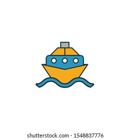 Ship icon. Simple element from transport icons collection. Creative Ship icon ui, ux, apps, software and infographics.