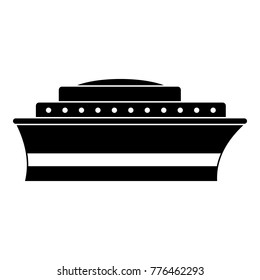 Ship icon. Simple illustration of ship vector icon for web