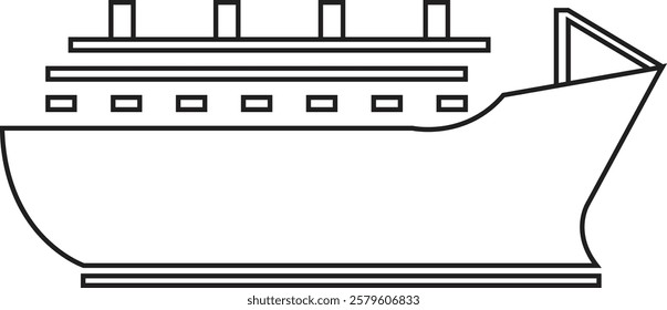 Ship icon stock vector symbols