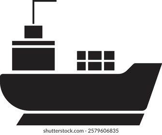 Ship icon stock vector symbols