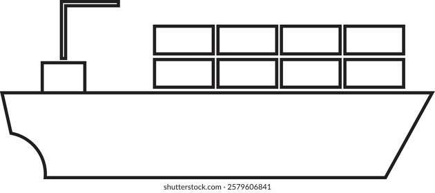 Ship icon stock vector symbols