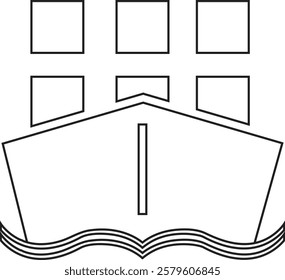 Ship icon stock vector symbols