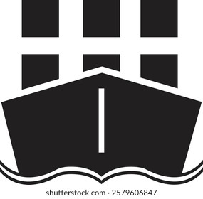 Ship icon stock vector symbols