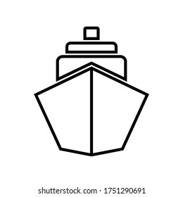ship icon symbol vector on white background