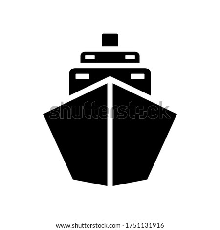 ship icon symbol vector on white background