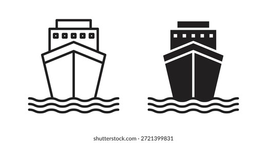Icono de envío para Plantilla. Conjunto de gráficos de Vector de iconos