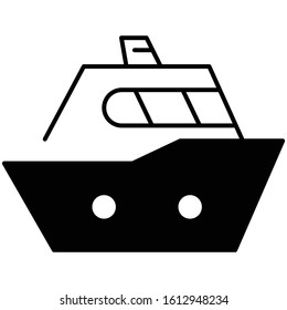 ship icon transport or vehicles vector illustration flat
