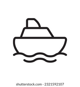 Ship Icon In Trendy Design Vector Eps 10