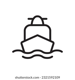 Icono De Barco En El Vector De Diseño De Moda Eps 10