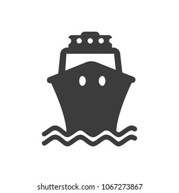 Ship icon vector
