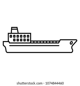 Ship icon vector