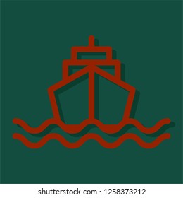 ship icon vector