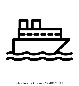 Ship icon vector