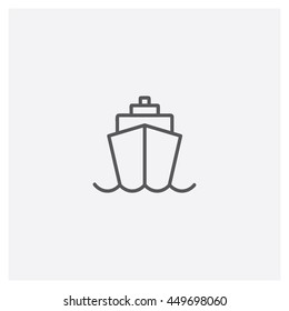 Ship icon, Vector