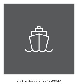 Ship icon, Vector