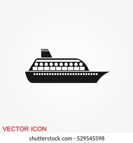 Ship icon vector