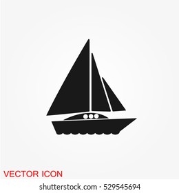 Ship icon vector