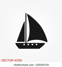 Ship icon vector