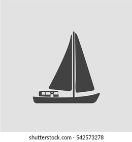 Ship icon vector