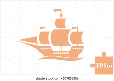 ship icon vector