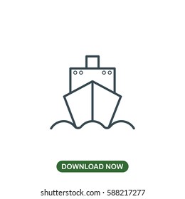 Ship icon vector