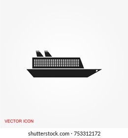 Ship icon vector